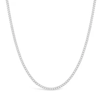 10K White Gold 22" 4.5mm Semi-Solid Miami Cuban Chain