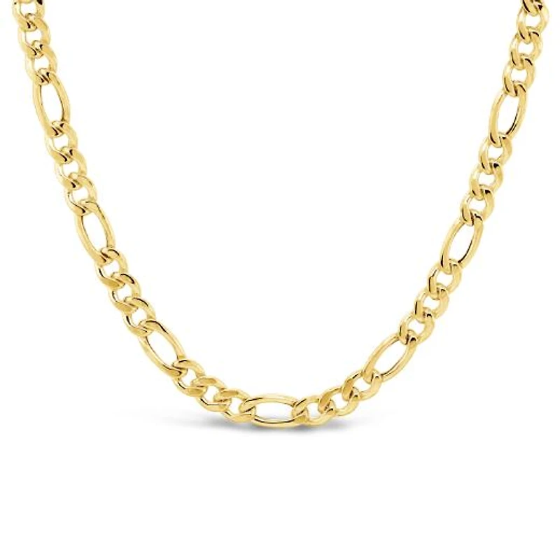 10K Yellow Gold 22" 4.5mm Figaro Chain