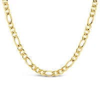 10K Yellow Gold 22" 4.5mm Figaro Chain