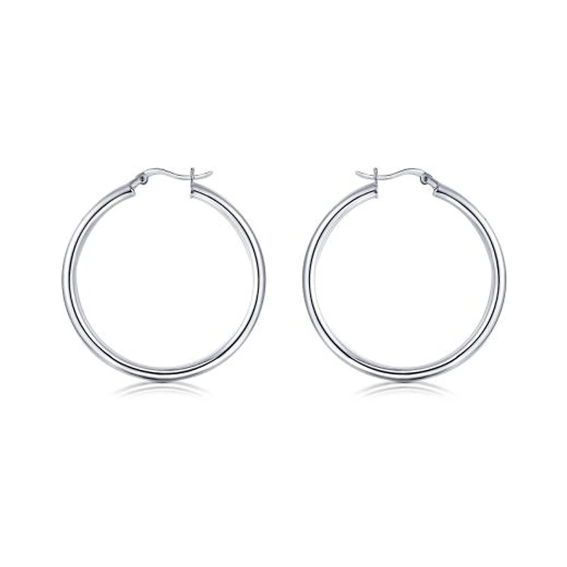 Sterling Silver Classic Hoop Box Set of 5