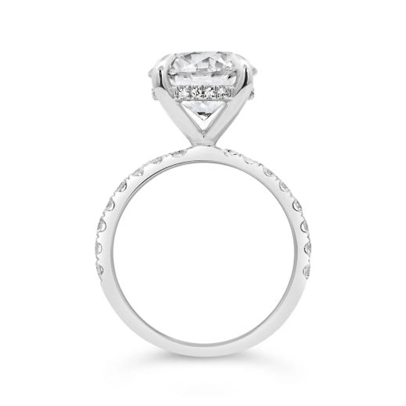 New Brilliance Lab Grown 4.50CTW Diamond Ring in 14K White Gold