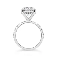 New Brilliance Lab Grown 4.50CTW Diamond Ring in 14K White Gold