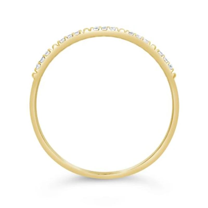 Stackable Diamond Ring in 10K Yellow Gold