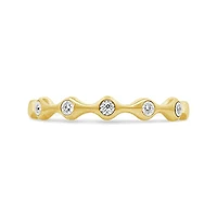 Stackable Diamond Ring in 10K Yellow Gold