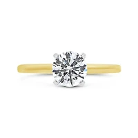 New Brilliance Lab Grown 1.00CT Diamond Solitaire Ring in 14K Yellow Gold