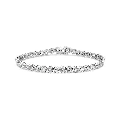 New Brilliance Lab Grown 10.00CTW Diamond Tennis Bracelet in 10K White Gold