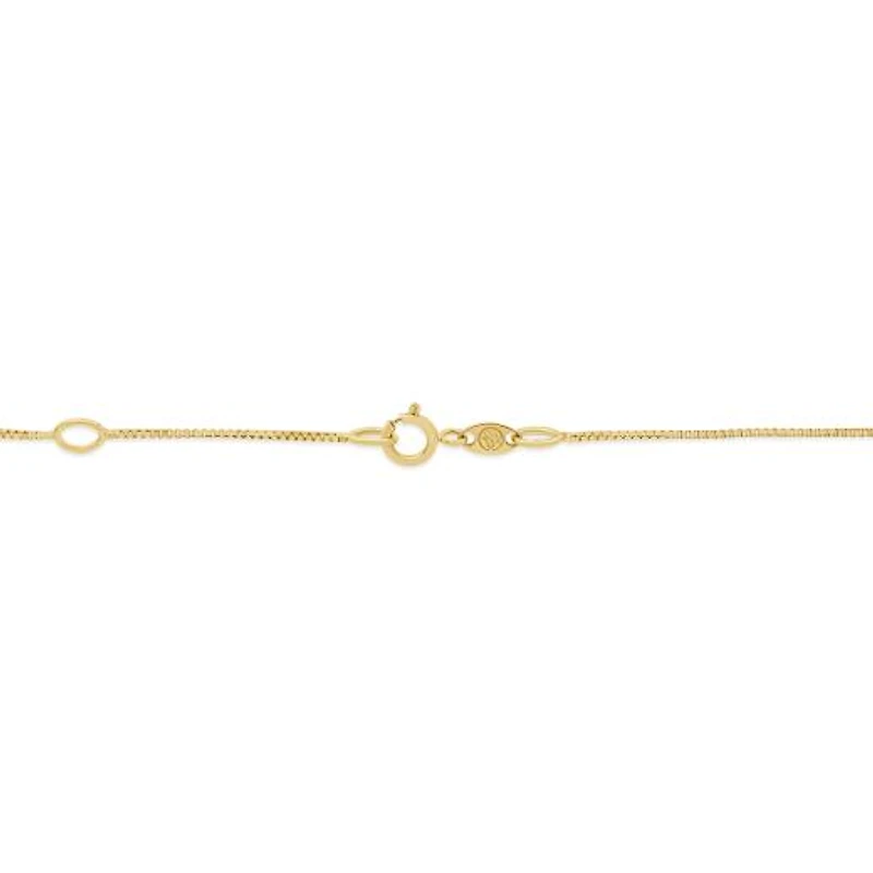 Glacier Fire Princess Cut Canadian Diamond Pendant in 10K Yellow Gold