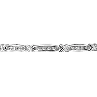 0.95CTW Diamond Bracelet in Sterling Silver