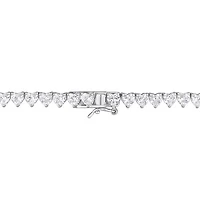 Julianna B Sterling Silver Created White Sapphire 18.5" Necklace