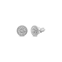 Bouquet 0.10CTW Diamond Stud Earrings in Sterling Silver