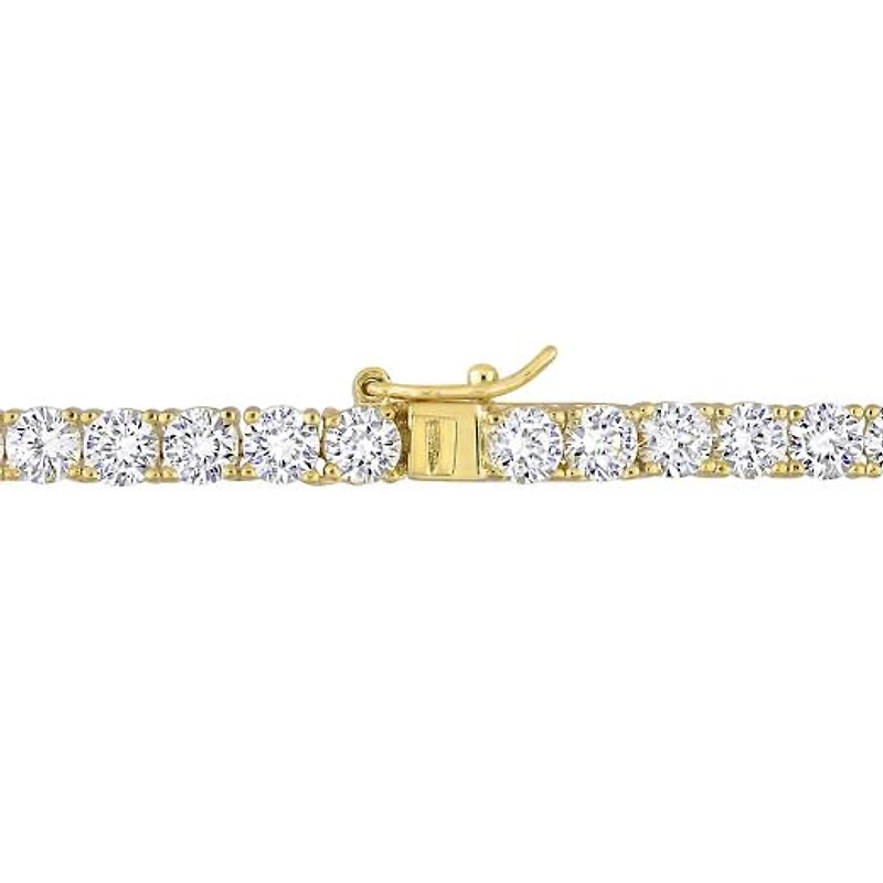 Julianna B Yellow Plated Sterling Silver Created White Sapphire Set