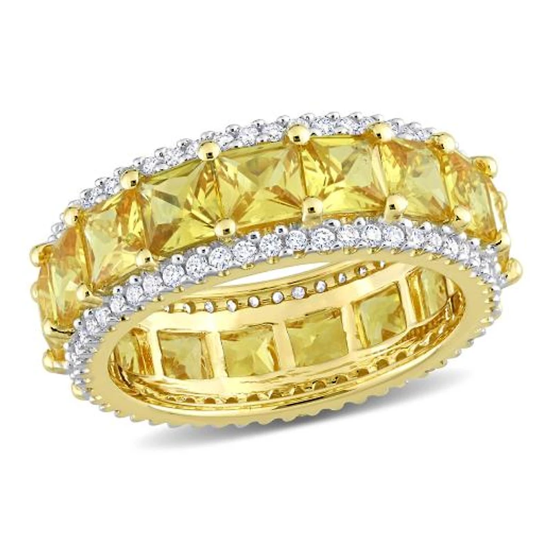 Julianna B 14K Yellow Gold Sapphire & Diamond Eternity Ring