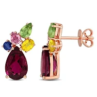 Julianna B 14K Rose Gold Multi-Gemstone Earrings