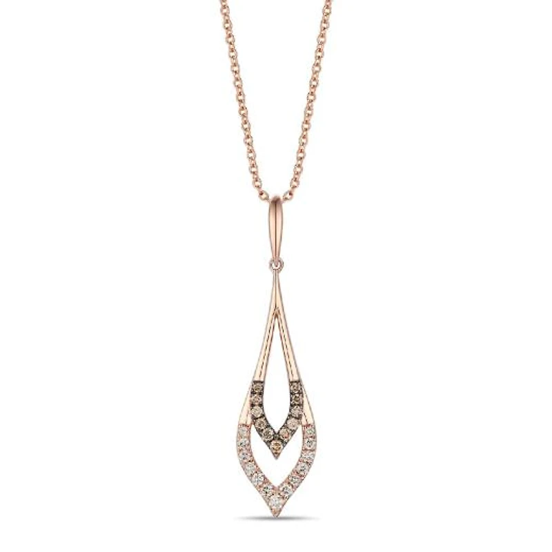 Le Vian 14K Strawberry Gold 0.28CTW Diamond Pendant
