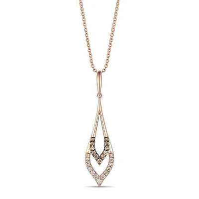 Le Vian 14K Strawberry Gold 0.28CTW Diamond Pendant