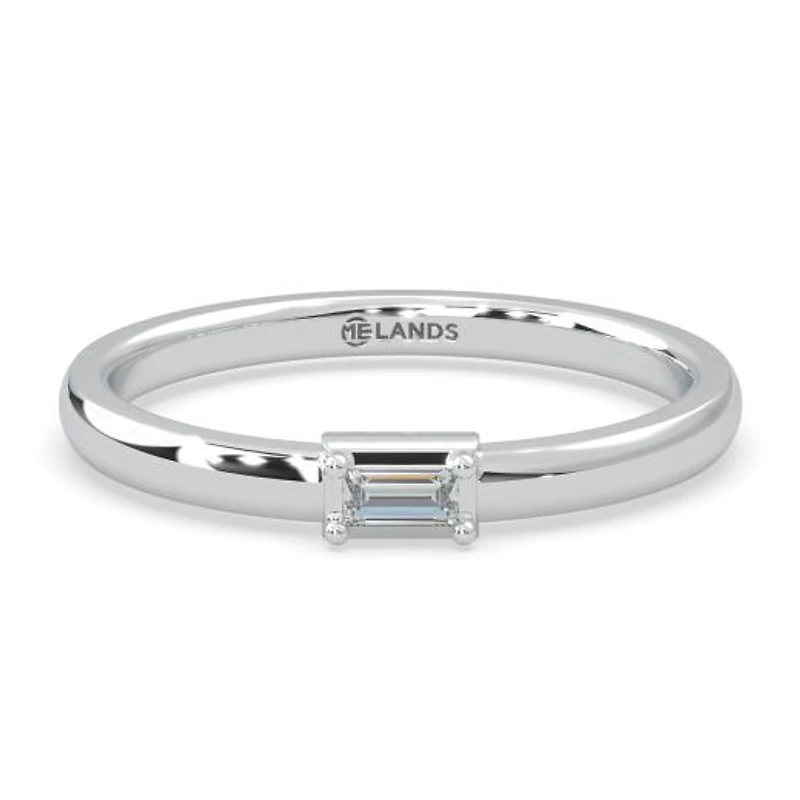 Lands Collection Modern Electrum Canadian Diamond Fashion Ring Size 5.5
