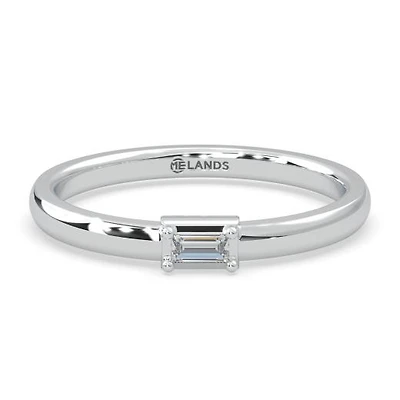 Lands Collection Modern Electrum Canadian Diamond Fashion Ring Size 6