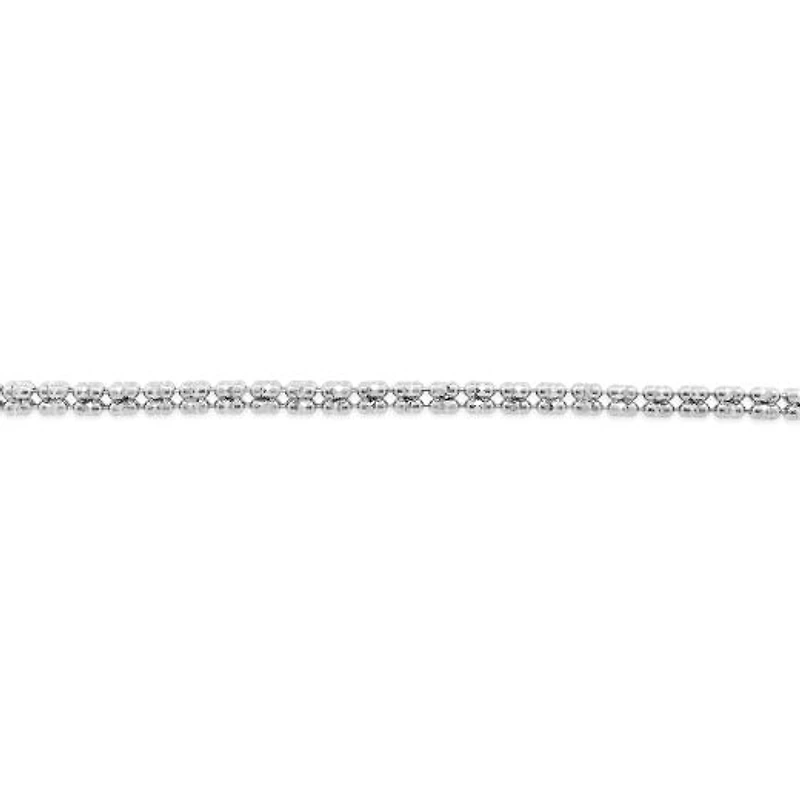 Sterling Silver 18" 2mm Ice Cube Link Chain