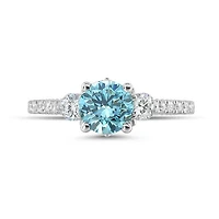 New Brilliance Lab Grown 1.88CTW Diamond Multi-Stone Ring in 14K White Gold