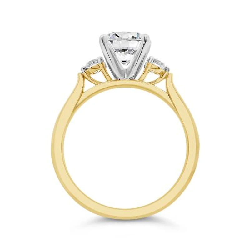New Brilliance Lab Grown 1.70CTW Diamond Bridal Ring in 14K Yellow Gold