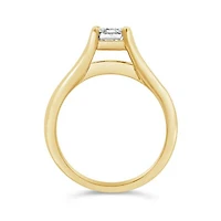 New Brilliance Lab Grown 2.00CTW Emerald Cut Diamond Ring in 14K Yellow Gold