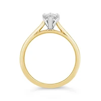 New Brilliance Lab Grown 1.00CT Marquise Diamond Ring in 14K Yellow Gold