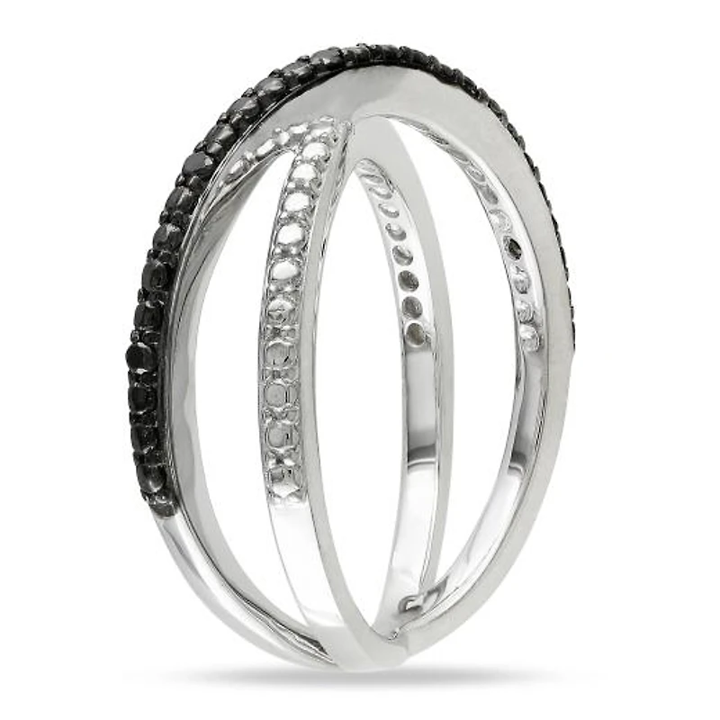 JULIANNA B Diamond Stackable Ring Sterling Silver