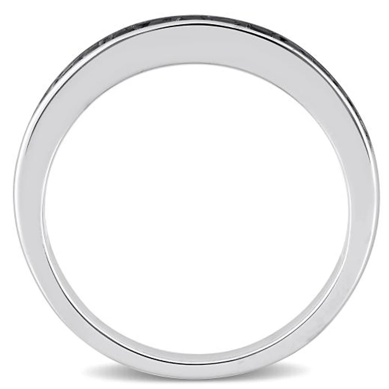 Julianna B 0.12CTW Black Diamond Band Sterling Silver