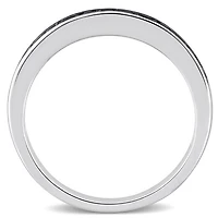 Julianna B 0.12CTW Black Diamond Band Sterling Silver