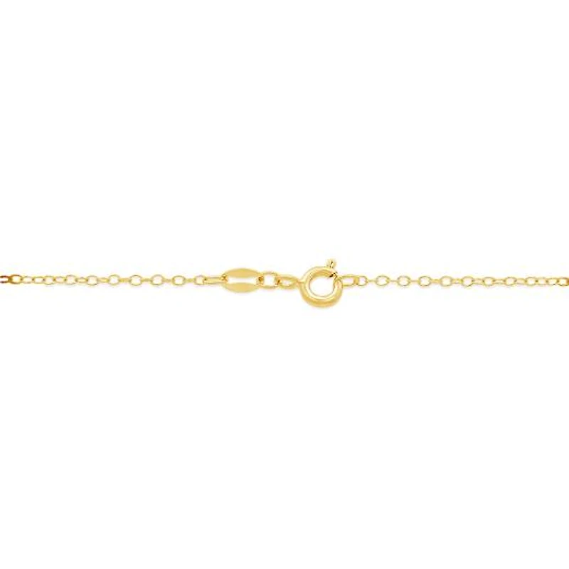 Bella Moda 0.10CTW Black Diamond Vermeil Necklace