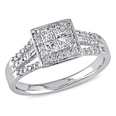 Julianna B 0.28CTW Diamond Fashion Ring 10K White Gold