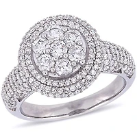 Julianna B 1.99CTW Diamond Halo Ring 10K White Gold