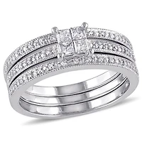 Julianna B 0.37CTW Diamond Bridal Set 10K White Gold