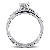 Julianna B 0.37CTW Diamond Bridal Set 10K White Gold