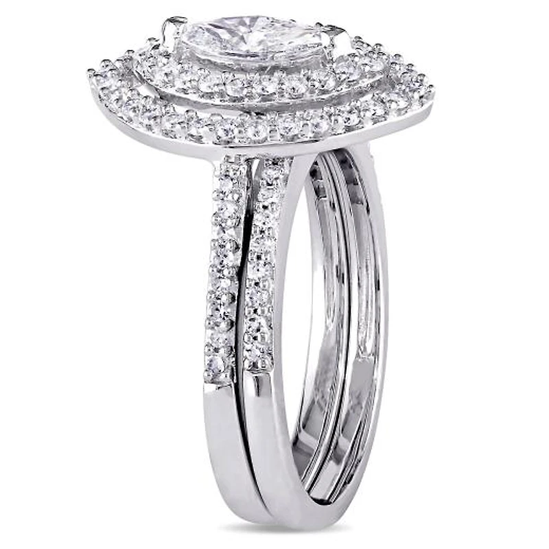 Julianna B 0.98CTW Diamond Bridal Set 14K White Gold