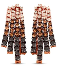 Le Vian 14K Rose Gold Brown & Black & Nude Diamonds Earrings