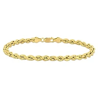 Julianna B 10K Yellow Gold 5mm Rope Link 7.5" Bracelet