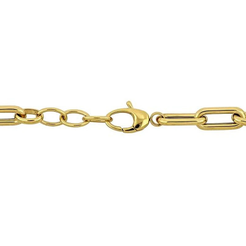 Julianna B 14K Yellow Gold 5.8mm Oval 7.5" + 1" Link Bracelet