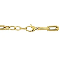 Julianna B 14K Yellow Gold 5.8mm Oval 7.5" + 1" Link Bracelet