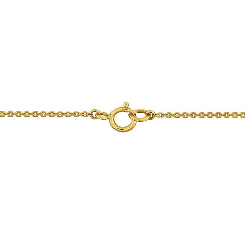 Julianna B 14K Yellow Gold Amethyst & Diamond 17" Station Necklace