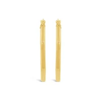 10K Yellow Gold Geometric Hoop Earring