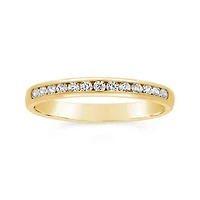 New Brilliance Lab Grown 0.25CTW Channel Set Diamond Band in 14K Yellow Gold