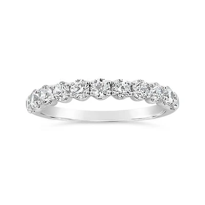 New Brilliance Lab Grown 1.00CTW Diamond Band in 14K White Gold