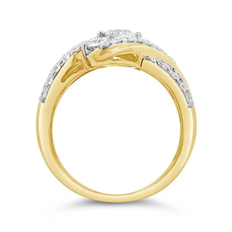 New Brilliance Lab Grown 1.45CTW Diamond Fashion Ring in 10K Yellow Gold