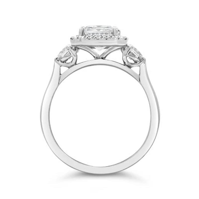 New Brilliance 2.50CTW Lab Grown Radiant Diamond Bridal Ring in 14K White Gold