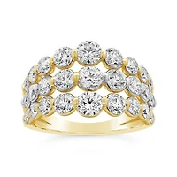 New Brilliance Lab Grown 3.00CTW Diamond Band in 10K Yellow and White Gold