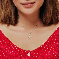 Julianna B 10K White Gold Citrine & 8-8.5MM Pearl Pendant