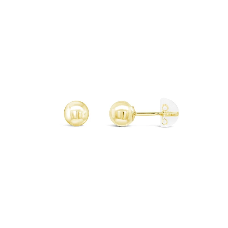 10K Yellow Gold 5mm Ball Earrings