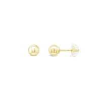 10K Yellow Gold 5mm Ball Earrings