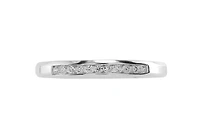 Infinity White Gold Channel Set Diamond Anniversary Ring